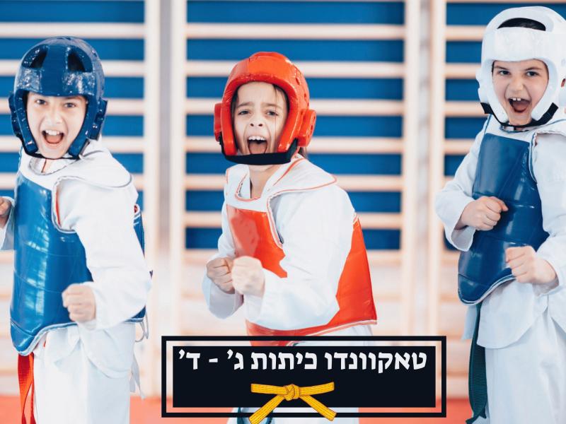 טאקוונדו - כיתות ג' - ד' -  פעמיים בשבוע